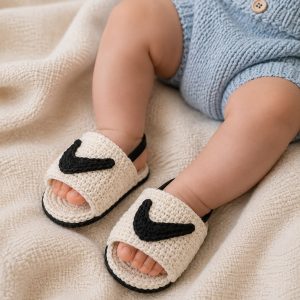 sandalias tejidas para bebe